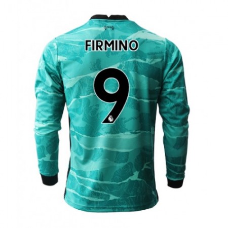 Koszulka Liverpool Roberto Firmino 9 Wyjazdowe Stroje Piłkarskie 2020/21 Długi Rękaw